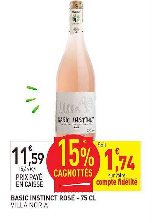 BASIC INSTINCT ROSÉ - 75 CL