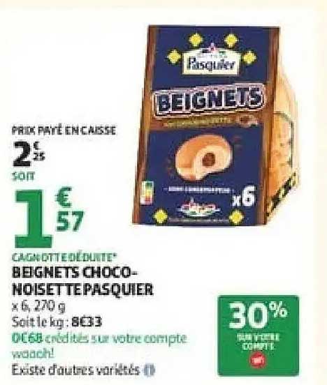 BEIGNETS CHOCO-NOISETTE PASQUIER