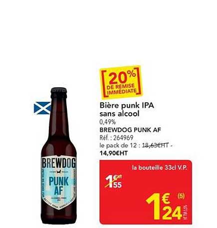 Bière punk IPA sans alcool