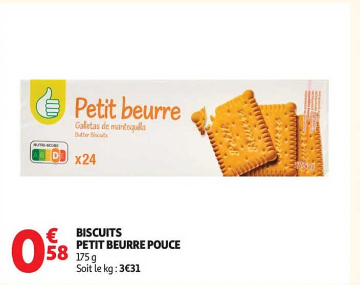BISCUITS PETIT BEURRE POUCE 175 g