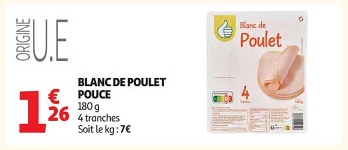 BLANC DE POULET POUCE