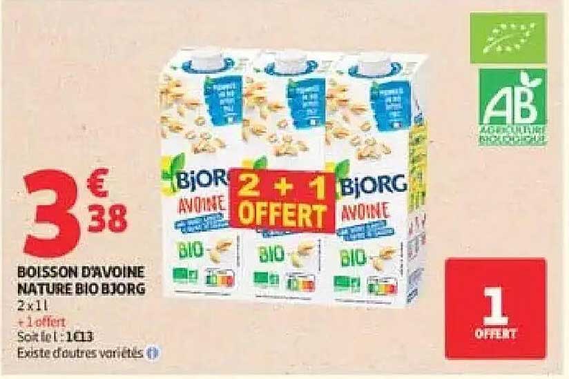 BOISSON D’AVOINE NATURE BIO BJORG 2x1