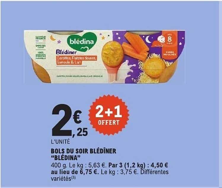 Bols du soir Blédîner “Blédina”