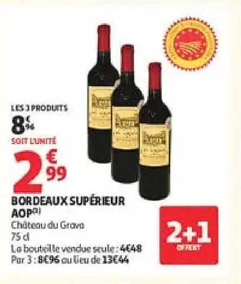 BORDEAUX SUPÉRIEUR AOP Château du Grave 75 cl
