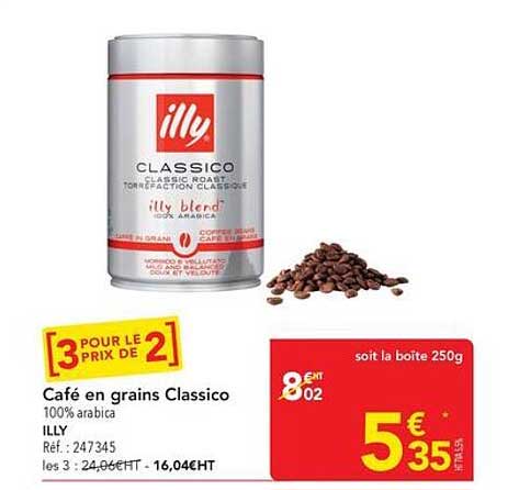 Café en grains Classico 100% arabica ILLY