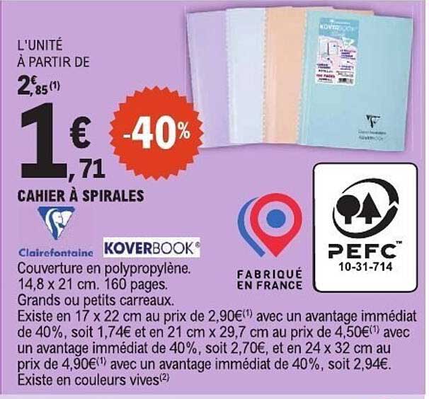 CAHIER À SPIRALES