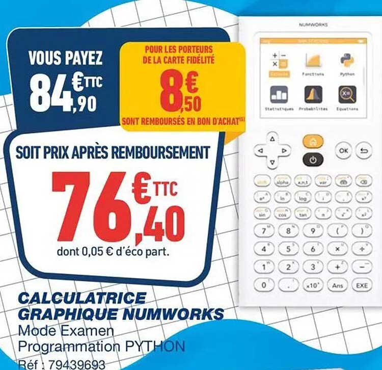 CALCULATRICE GRAPHIQUE NUMWORKS
