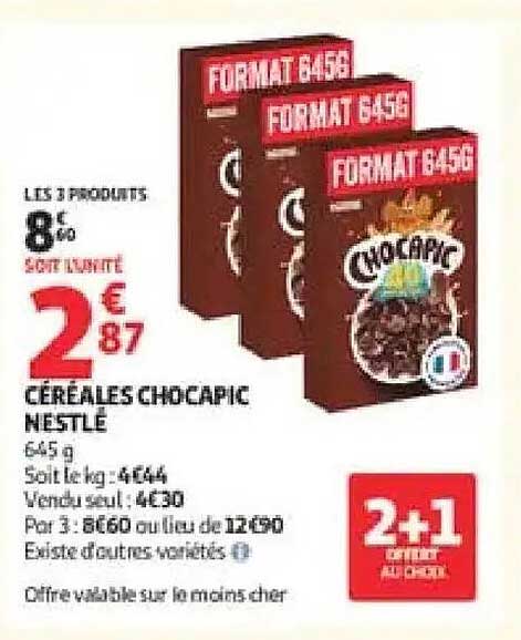 CÉRÉALES CHOCAPIC NESTLÉ 645 g