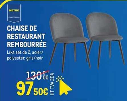 CHAISE DE RESTAURANT REMBOURSÉE