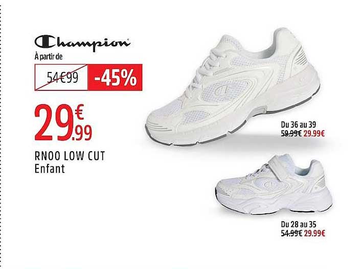 Champion RN00 LOW CUT Enfant