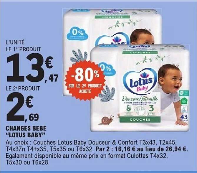 CHANGES BEBE “LOTUS BABY”