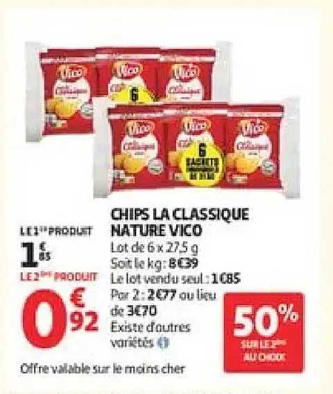 CHIPS LA CLASSIQUE NATURE VICO