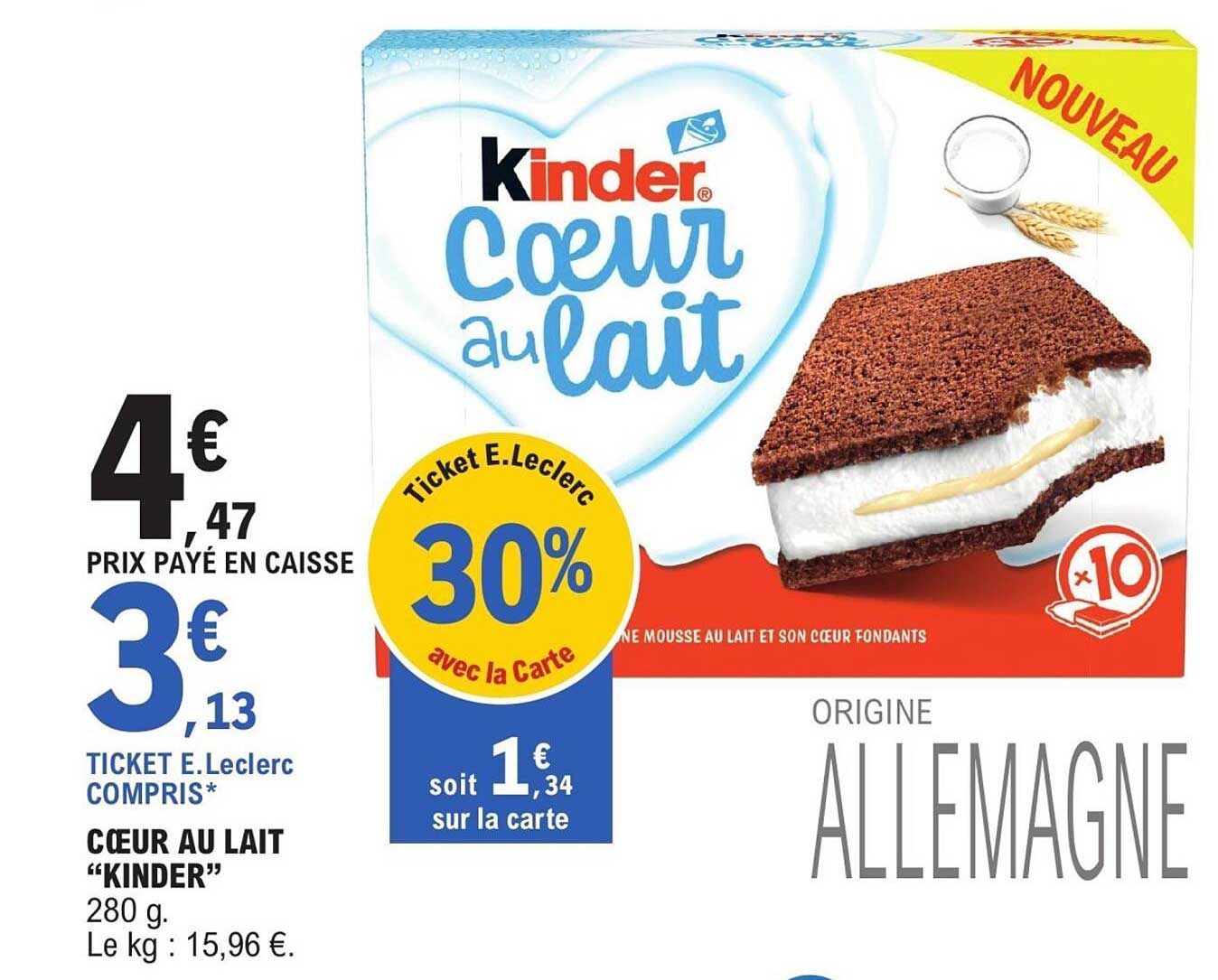 CŒUR AU LAIT “KINDER”