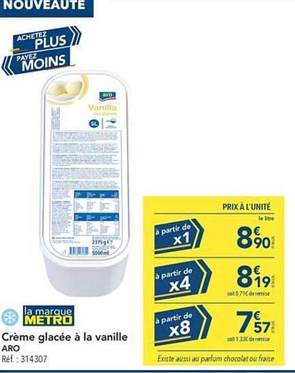 Crème glacée à la vanille ARO