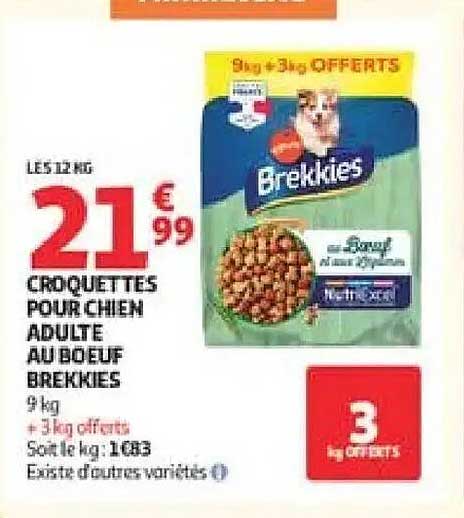 CROQUETTES POUR CHIEN ADULTE AU BOEUF BREKKIES