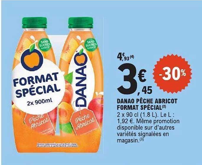 DANAO PÊCHE ABRICOT FORMAT SPÉCIAL