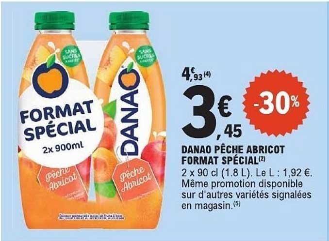 DANAO PÊCHE ABRICOT FORMAT SPÉCIAL
