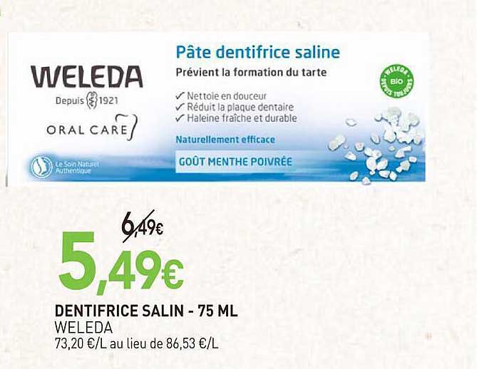 DENTIFRICE SALIN - 75 ML WELEDA