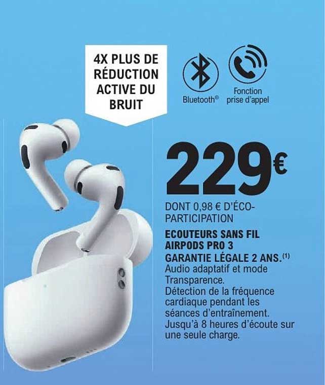 ECOUTEURS SANS FIL AIRPODS PRO 3