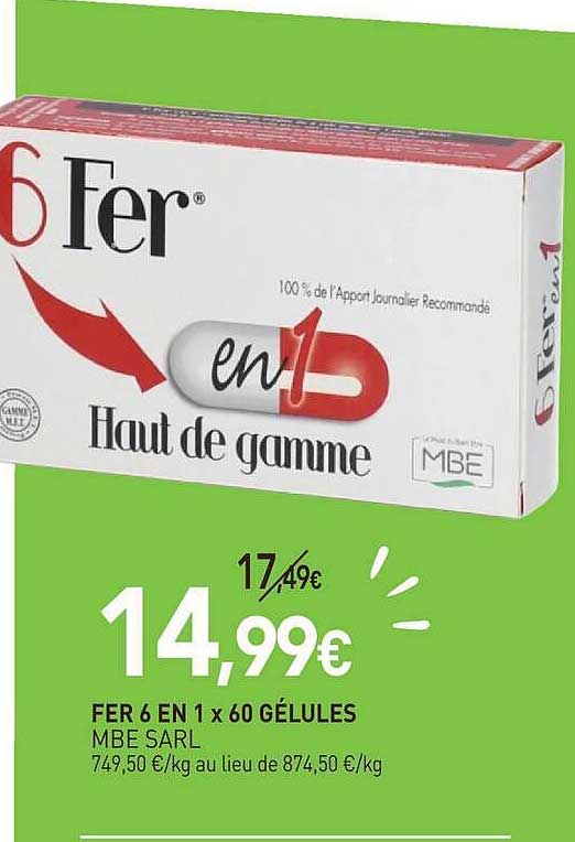 FER 6 EN 1 x 60 GÉLULES