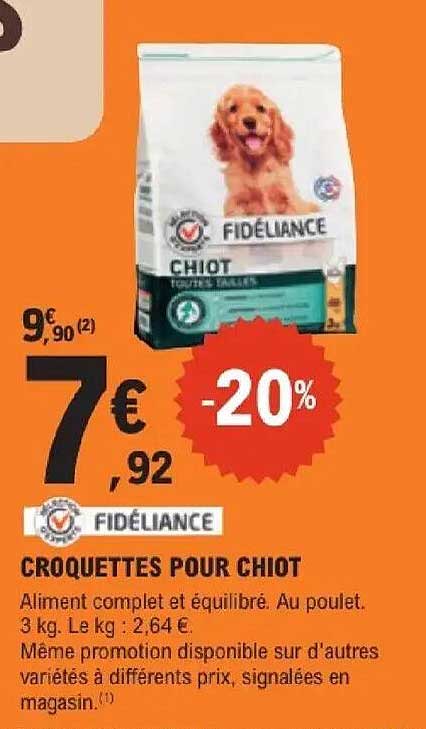 FIDÉLIANCE CROQUETTES POUR CHIOT