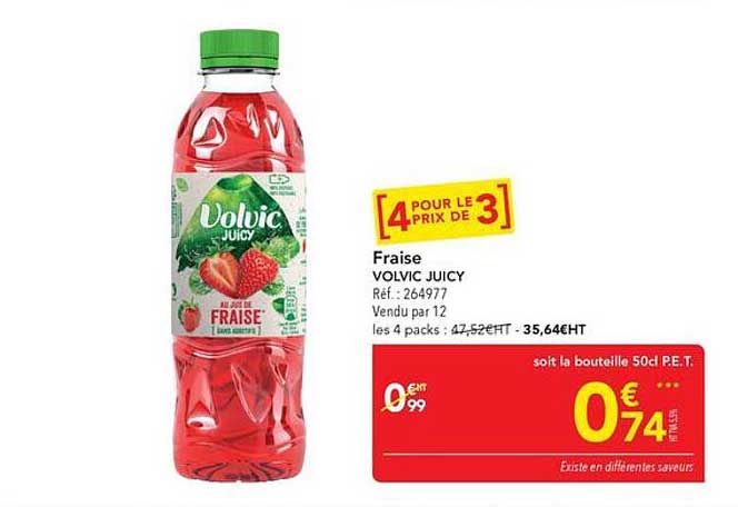Fraise VOLVIC JUICY