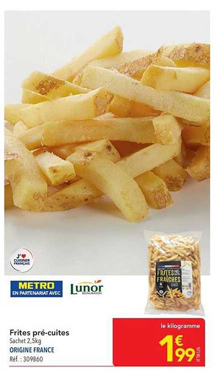 Frites pré-cuites