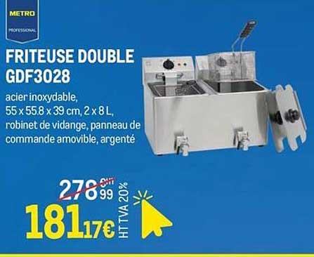 FRITEUSE DOUBLE GDF3028
