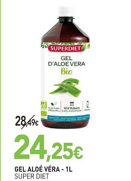 GEL ALOÉ VÉRA - 1L SUPER DIET