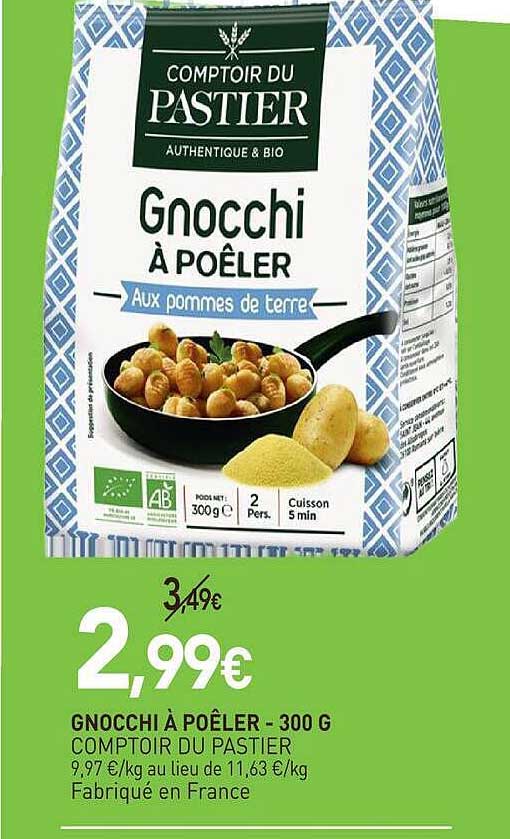 Gnocchi à poêler - 300 g Comptoir du Pastier
