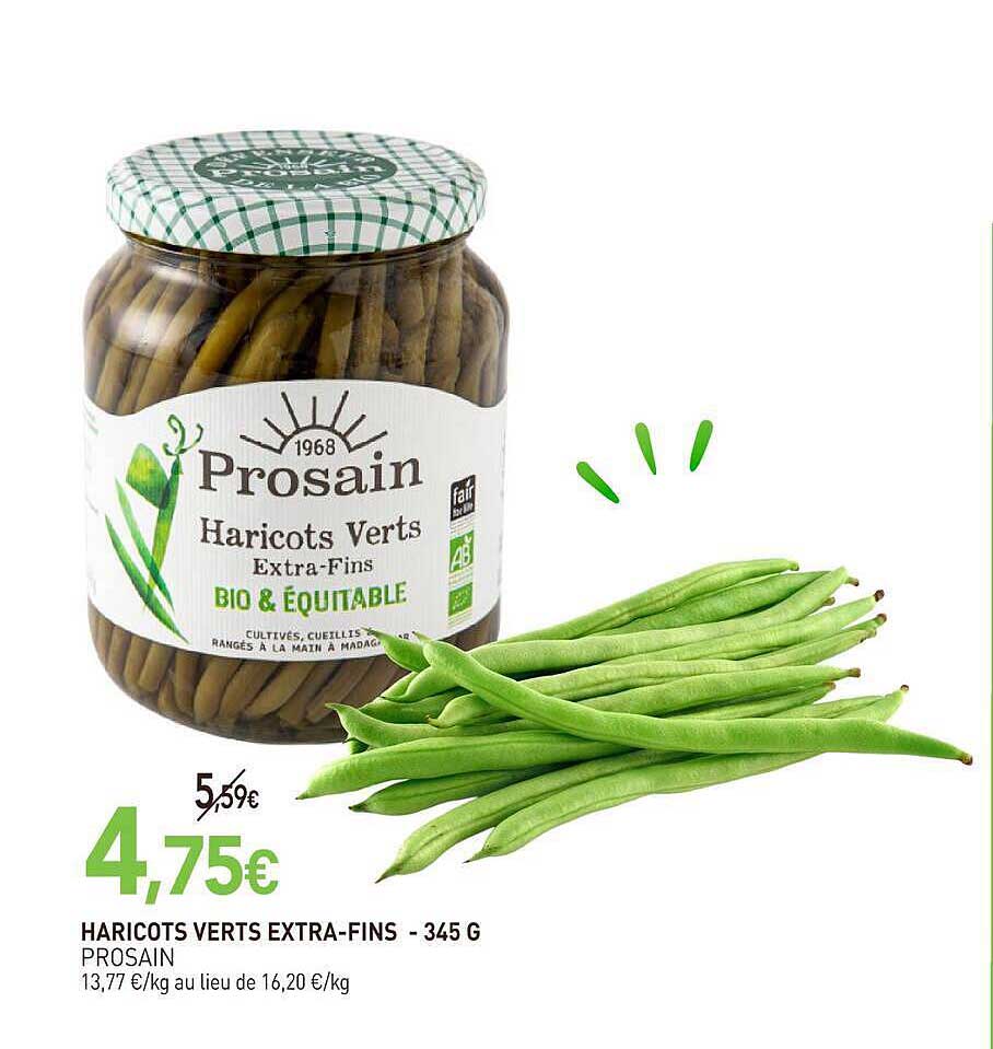 HARICOTS VERTS EXTRA-FINS - 345 G PROSAIN