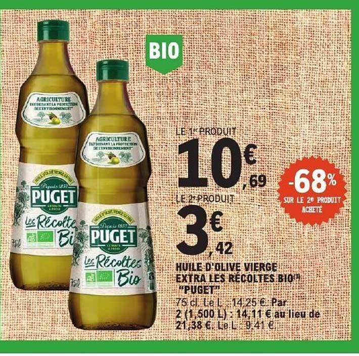 HUILE D'OLIVE VIERGE EXTRA LES RÉCOLTES BIO® "PUGET"