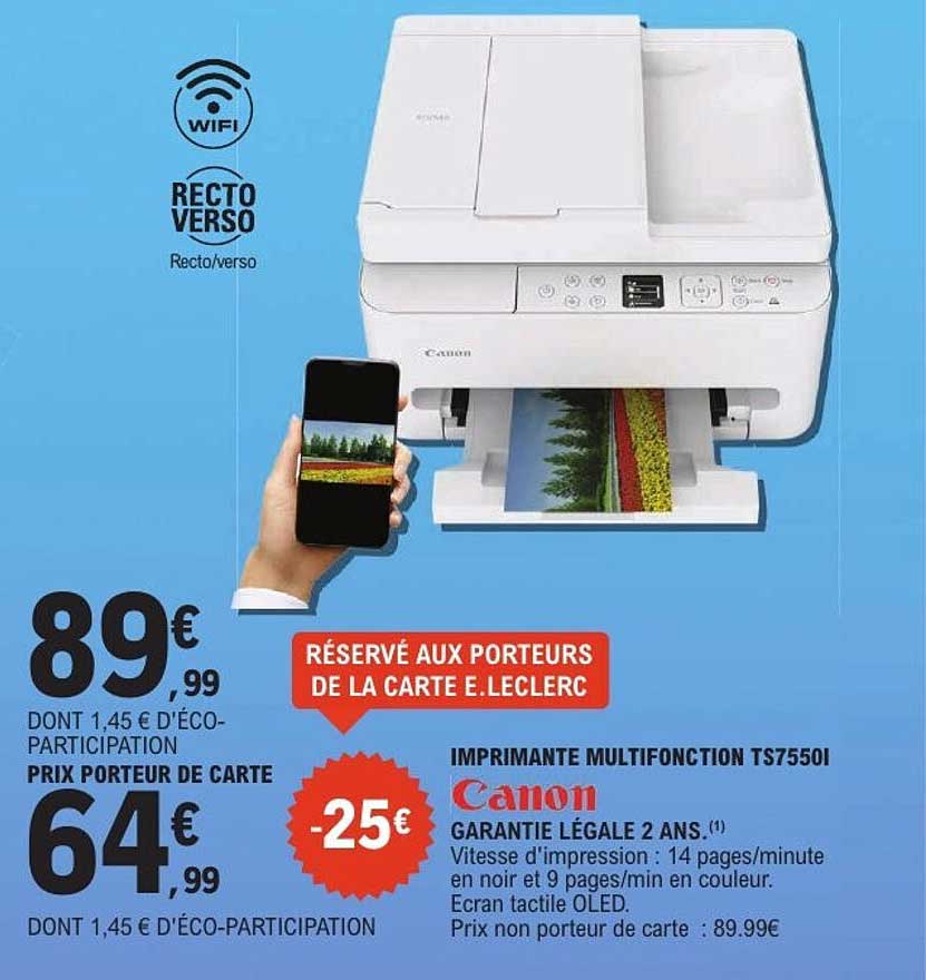 IMPRIMANTE MULTIFONCTION TS7550I Canon