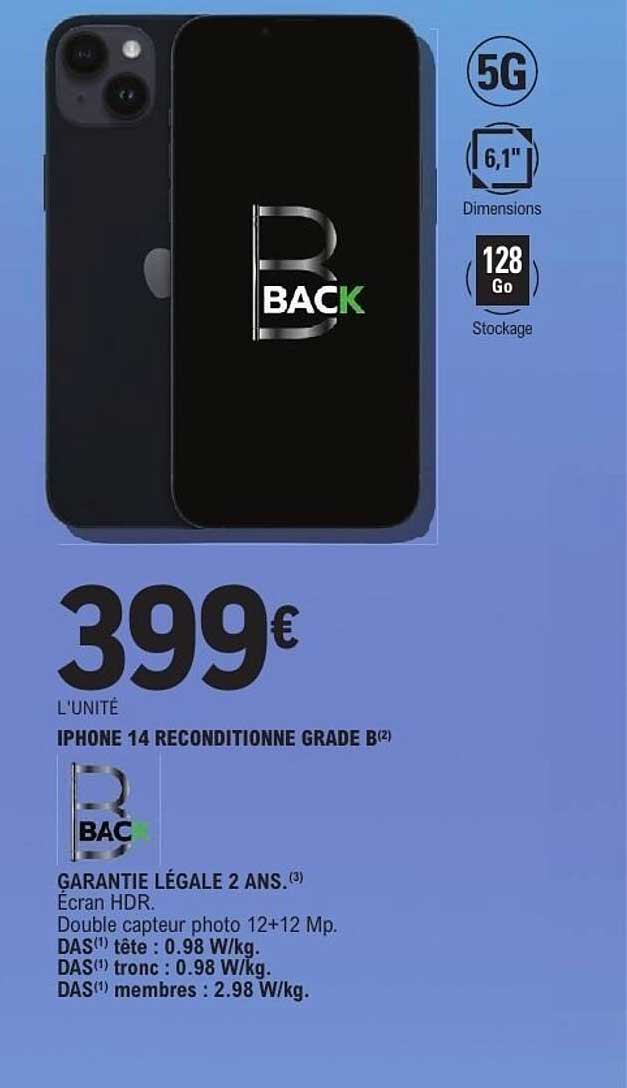 IPHONE 14 RECONDITIONNE GRADE B