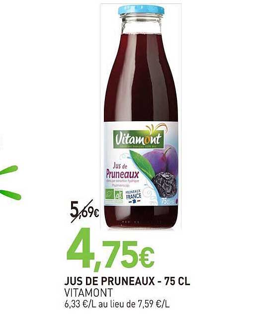JUS DE PRUNEAUX - 75 CL VITAMONT