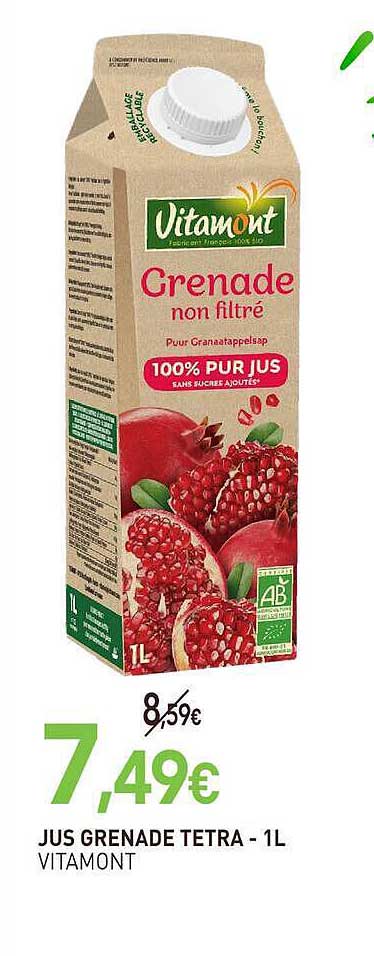 JUS GRENADE TETRA - 1L VITAMONT