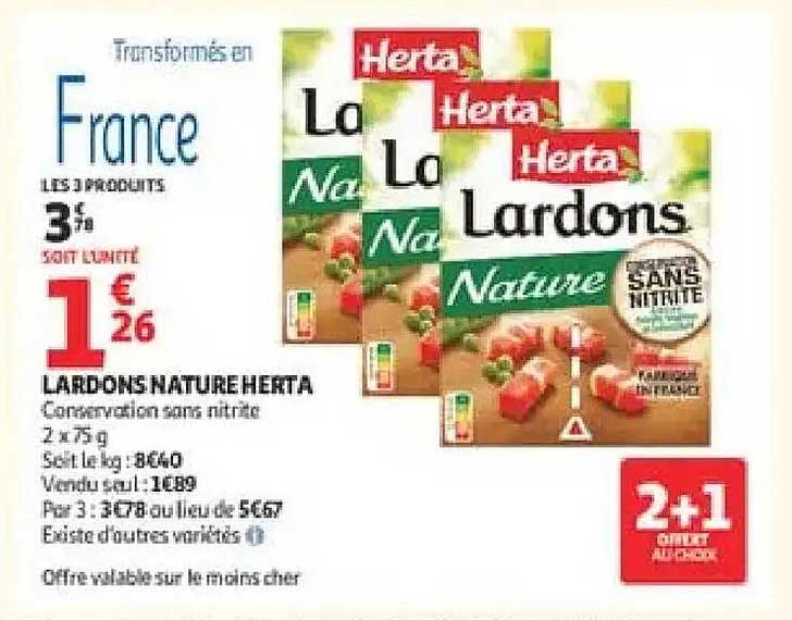 LARDONS NATURE HERTA
