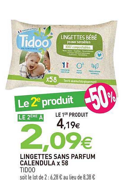 Le 2e produit -50%