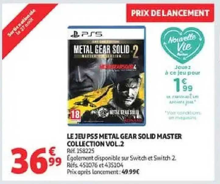LE JEU PS5 METAL GEAR SOLID MASTER COLLECTION VOL.2