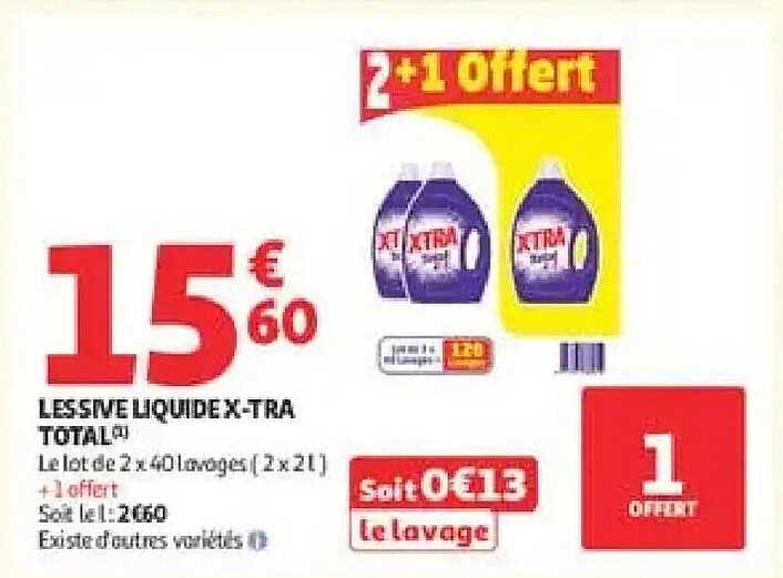 LESSIVE LIQUIDE X-TRA TOTAL®