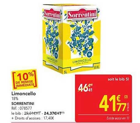 Limoncello 18% SORRENTINI