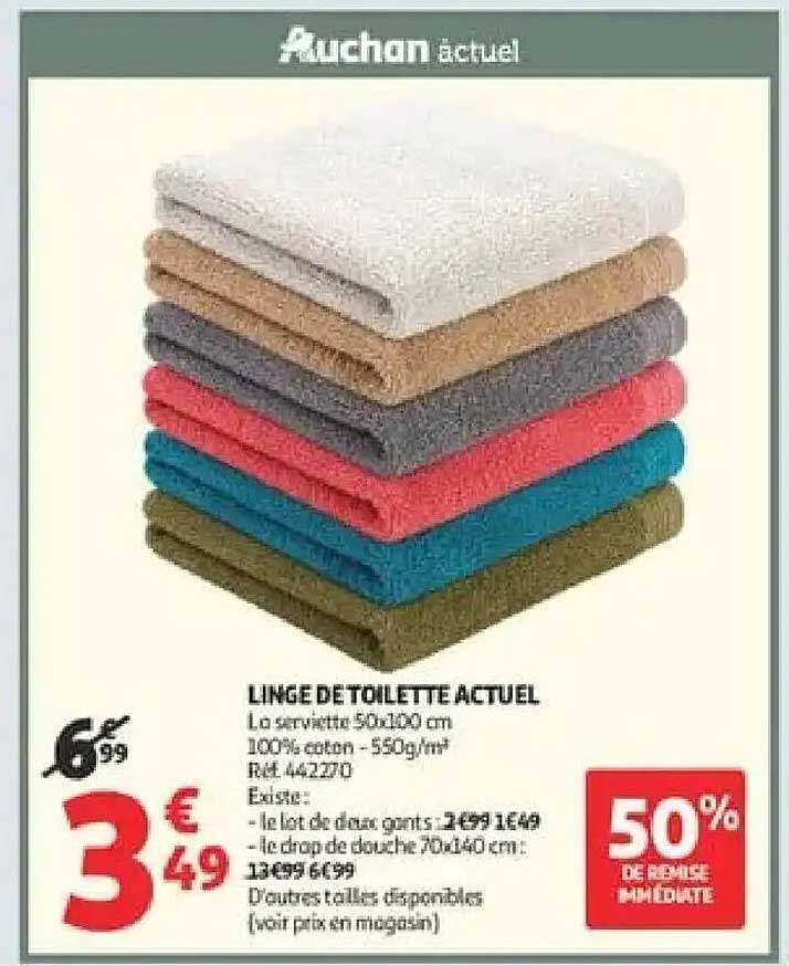 LINGE DE TOILETTE ACTUEL
