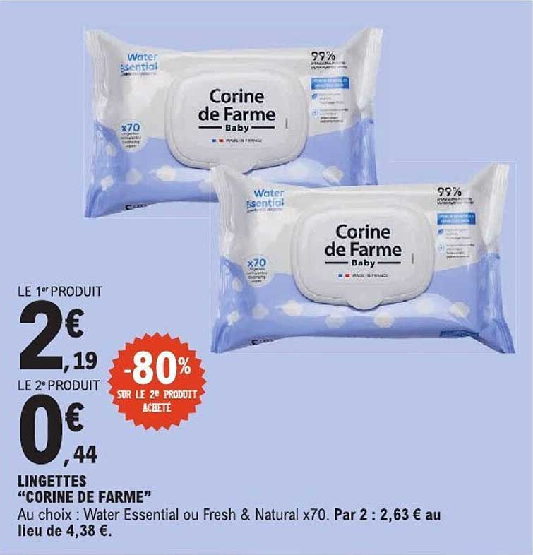 LINGETTES “CORINE DE FARME”