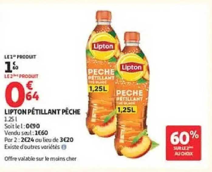 LIPTON PÉTILLANT PÊCHE