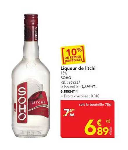 Liqueur de litchi 15% SOHO