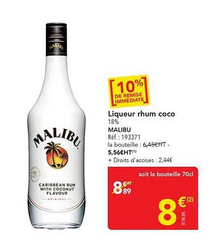 Liqueur rhum coco