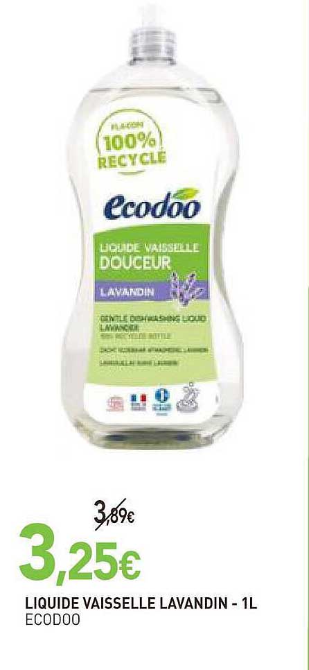 LIQUIDE VAISSELLE LAVANDIN - 1L ECODOO