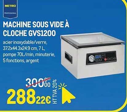 MACHINE SOUS VIDE À CLOCHE GVS1200