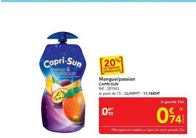 Mangue/passion CAPRI-SUN