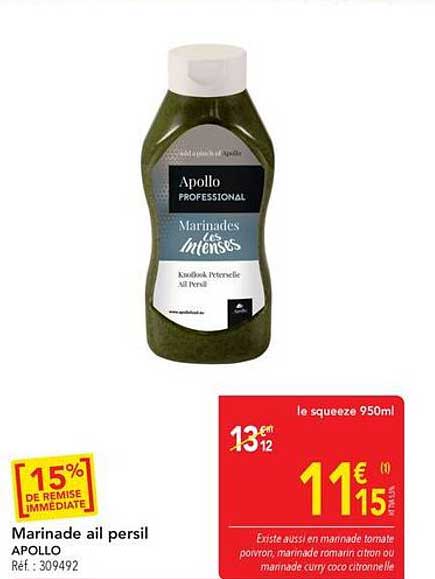 Marinade ail persil APOLLO